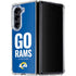 NFL Los Angeles Rams Team Motto Galaxy Z Fold5 5G Clear Case