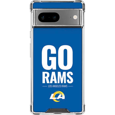 NFL Los Angeles Rams Team Motto Google Pixel 8a Clear Case