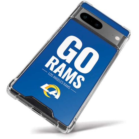 NFL Los Angeles Rams Team Motto Google Pixel 8a Clear Case