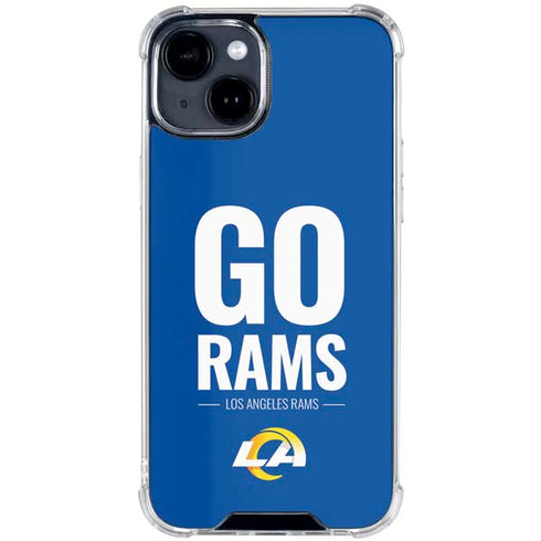 NFL Los Angeles Rams Team Motto iPhone 15 Clear Case