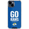 NFL Los Angeles Rams Team Motto iPhone 15 Clear Case