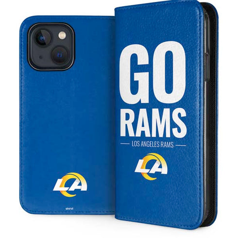 NFL Los Angeles Rams Team Motto iPhone 15 Plus Folio Case