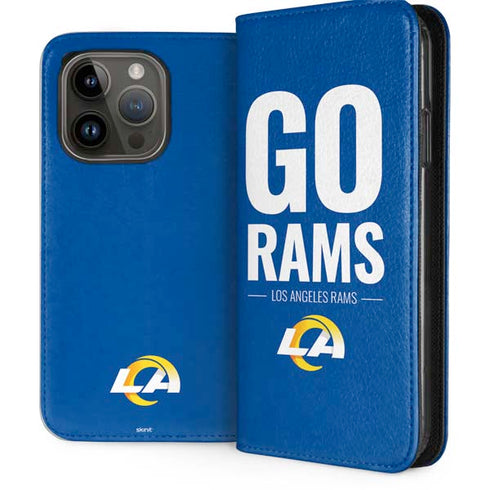 NFL Los Angeles Rams Team Motto iPhone 15 Pro Folio Case