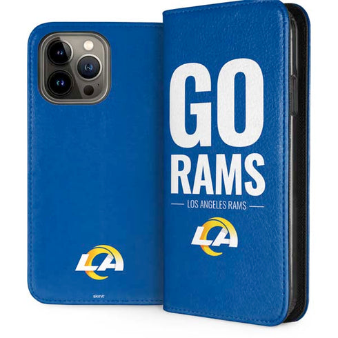 NFL Los Angeles Rams Team Motto iPhone 15 Pro Max Folio Case