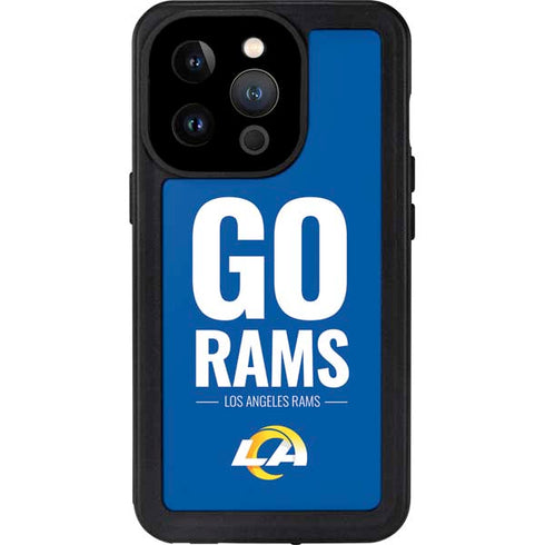 NFL Los Angeles Rams Team Motto iPhone 15 Pro Waterproof Case