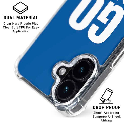 NFL Los Angeles Rams Team Motto iPhone 16 Plus Clear Case