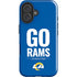NFL Los Angeles Rams Team Motto iPhone 16 Plus Impact Case
