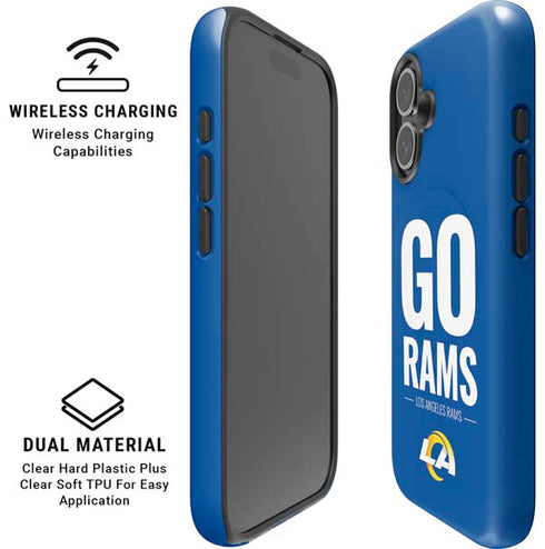 NFL Los Angeles Rams Team Motto iPhone 16 Plus Magsafe Impact Case