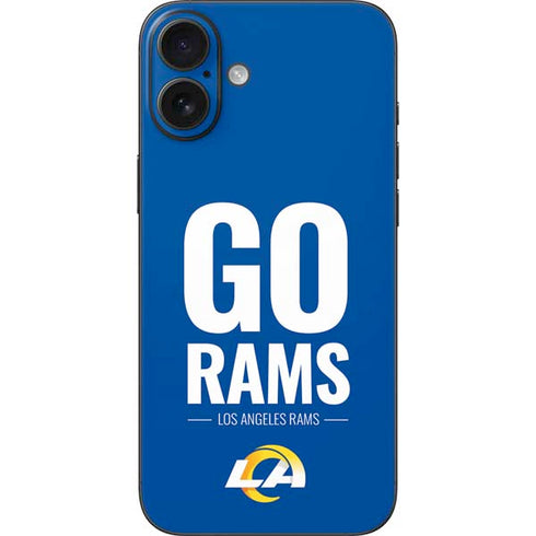 NFL Los Angeles Rams Team Motto iPhone 16 Plus Skin
