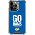 NFL Los Angeles Rams Team Motto iPhone 16 Pro Clear Case