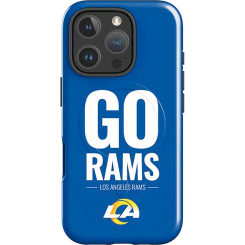 NFL Los Angeles Rams Team Motto iPhone 16 Pro Magsafe Impact Case