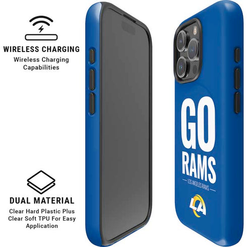 NFL Los Angeles Rams Team Motto iPhone 16 Pro Magsafe Impact Case