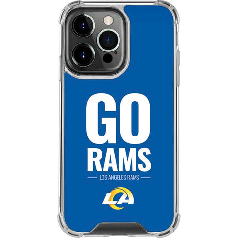 NFL Los Angeles Rams Team Motto iPhone 16 Pro Max Clear Case