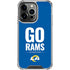 NFL Los Angeles Rams Team Motto iPhone 16 Pro Max Clear Case
