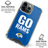 NFL Los Angeles Rams Team Motto iPhone 16 Pro Max Clear Case