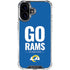 NFL Los Angeles Rams Team Motto iPhone 17 Clear Case