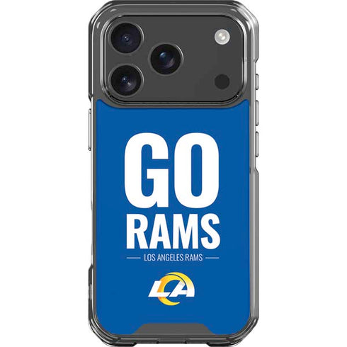 NFL Los Angeles Rams Team Motto iPhone 18 Pro Clear Case