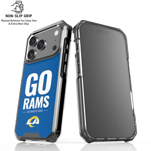 NFL Los Angeles Rams Team Motto iPhone 18 Pro Clear Case