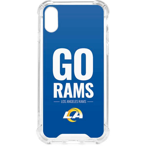 NFL Los Angeles Rams Team Motto iPhone XS Clear Case