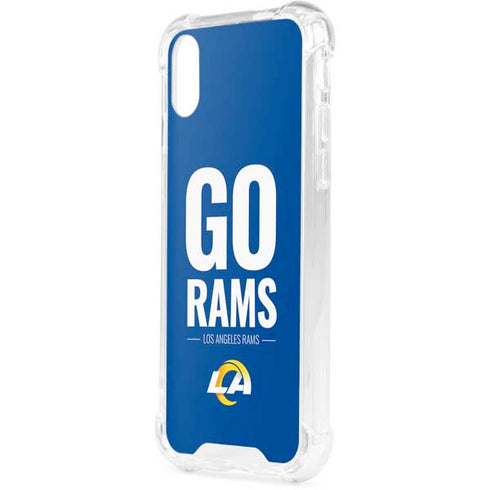 NFL Los Angeles Rams Team Motto iPhone XS Clear Case