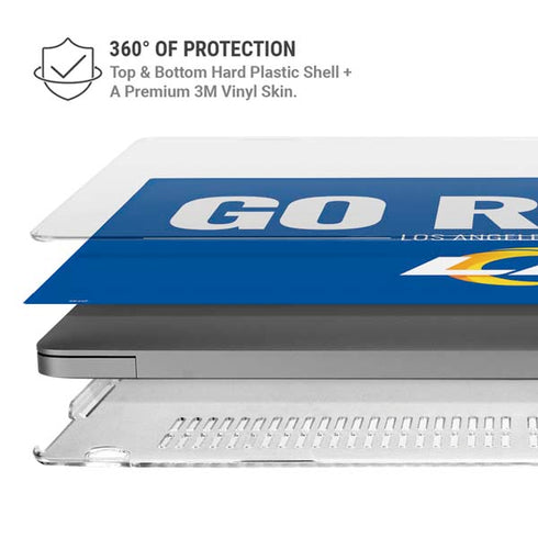 NFL Los Angeles Rams Team Motto MacBook Pro 14in (2021-24) Case plus Skin