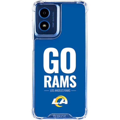 NFL Los Angeles Rams Team Motto Moto G 5G (2024) Clear Case