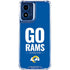 NFL Los Angeles Rams Team Motto Moto G 5G (2024) Clear Case