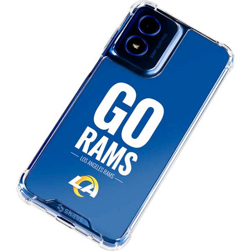 NFL Los Angeles Rams Team Motto Moto G 5G (2024) Clear Case