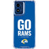 NFL Los Angeles Rams Team Motto Moto G Play 4G (2024) Clear Case