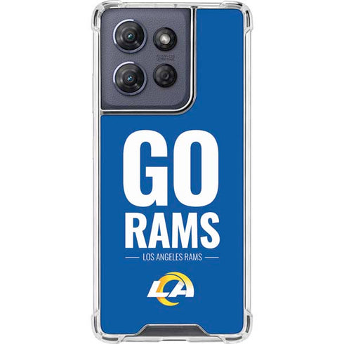 NFL Los Angeles Rams Team Motto Moto G Play 5G (2025) Clear Case