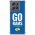 NFL Los Angeles Rams Team Motto Moto G Play 5G (2025) Clear Case