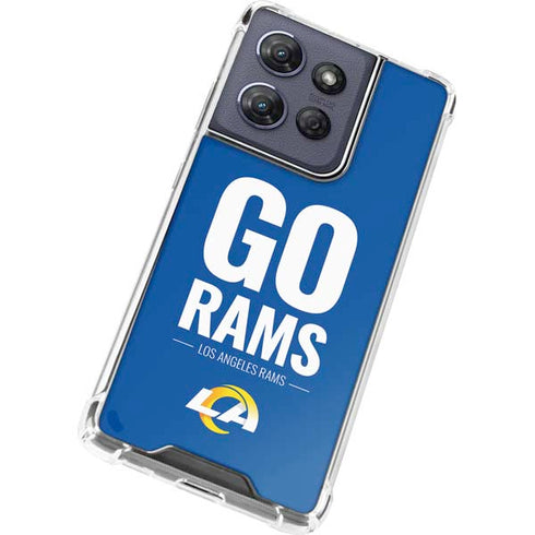 NFL Los Angeles Rams Team Motto Moto G Power 5G (2025) Clear Case
