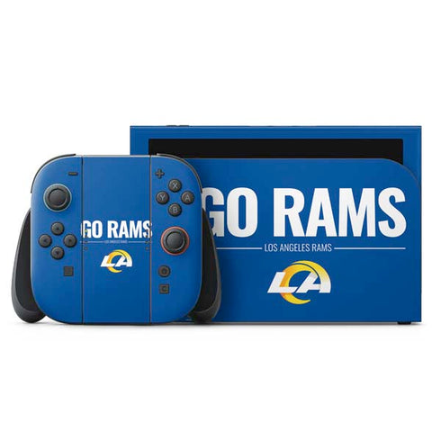 NFL Los Angeles Rams Team Motto Nintendo Switch 2 (2025) with Joy-Con Skin