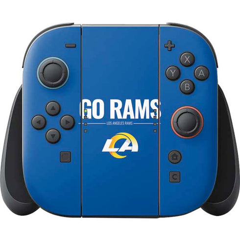 NFL Los Angeles Rams Team Motto Nintendo Switch 2 (2025) Joy-Con Controller Skin
