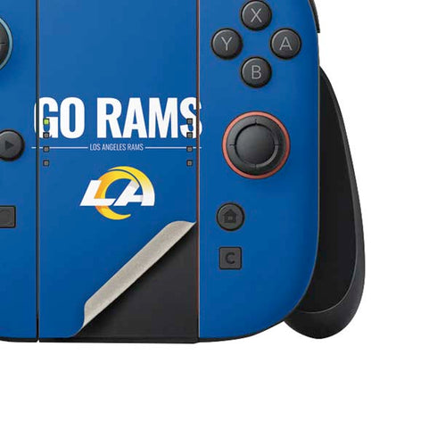 NFL Los Angeles Rams Team Motto Nintendo Switch 2 (2025) Joy-Con Controller Skin