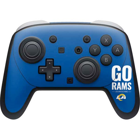 NFL Los Angeles Rams Team Motto Nintendo Switch 2 (2025) Pro Controller Skin