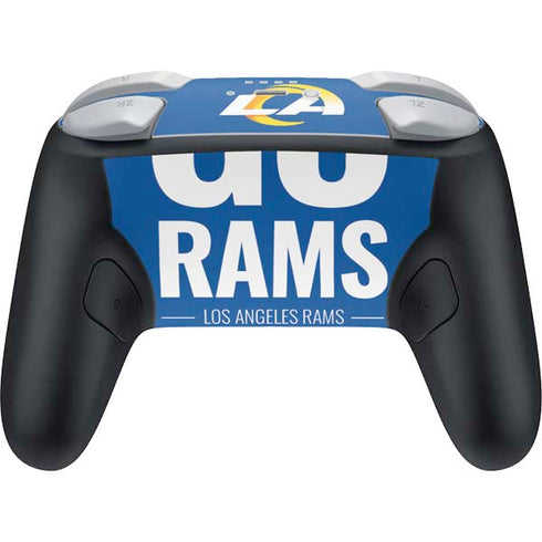 NFL Los Angeles Rams Team Motto Nintendo Switch 2 (2025) Pro Controller Skin
