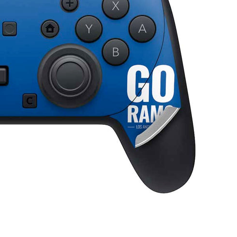 NFL Los Angeles Rams Team Motto Nintendo Switch 2 (2025) Pro Controller Skin