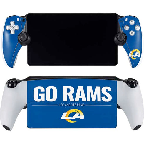 NFL Los Angeles Rams Team Motto PlayStation Portal Remote Player Skin