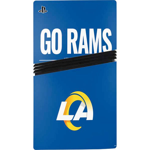 NFL Los Angeles Rams Team Motto PS5 Pro Console Skin