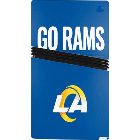 NFL Los Angeles Rams Team Motto PS5 Pro Console Skin
