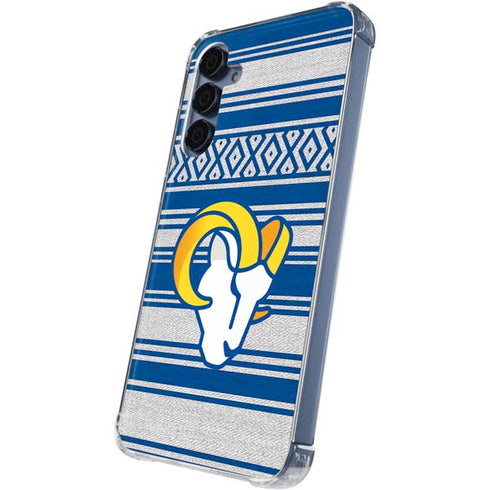 NFL Los Angeles Rams Trailblazer Galaxy A35 5G Clear Case