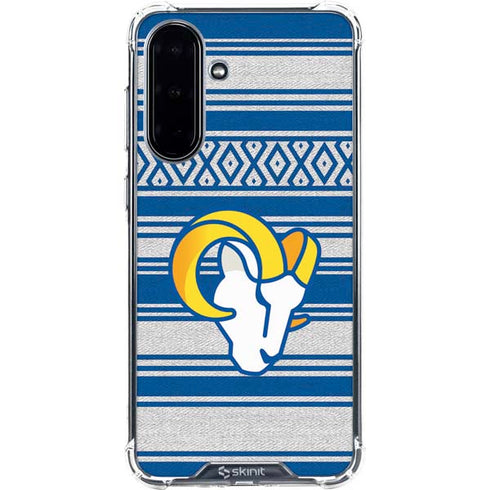 NFL Los Angeles Rams Trailblazer Galaxy A36 5G Clear Case