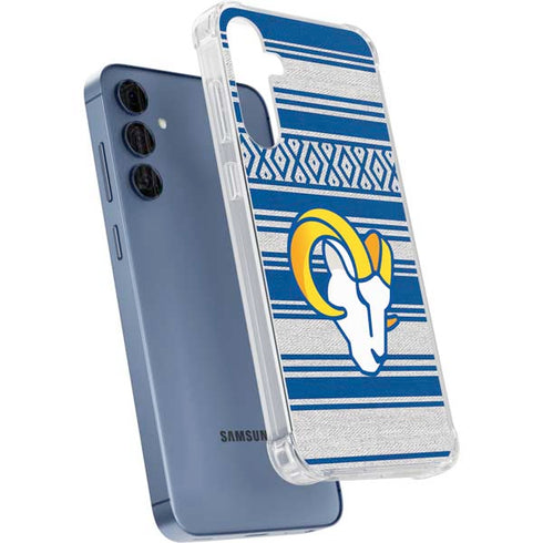 NFL Los Angeles Rams Trailblazer Galaxy A55 5G Clear Case