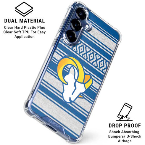 NFL Los Angeles Rams Trailblazer Galaxy S25 Plus Clear Case