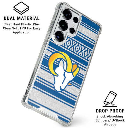 NFL Los Angeles Rams Trailblazer Galaxy S25 Ultra Clear Case