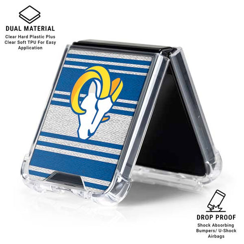 NFL Los Angeles Rams Trailblazer Galaxy Z Flip6 Clear Case