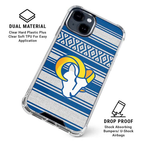 NFL Los Angeles Rams Trailblazer iPhone 15 Clear Case