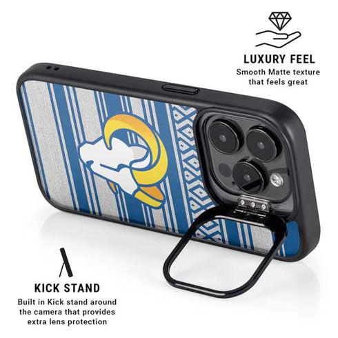 NFL Los Angeles Rams Trailblazer iPhone 15 Pro Max Kickstand Case