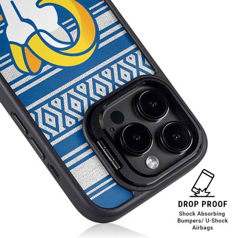 NFL Los Angeles Rams Trailblazer iPhone 15 Pro Max Kickstand Case